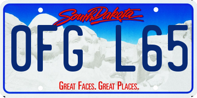SD license plate 0FGL65