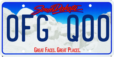 SD license plate 0FGQ00