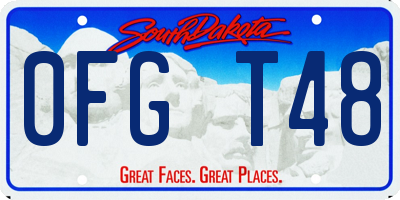 SD license plate 0FGT48