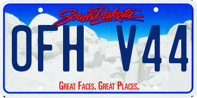 SD license plate 0FHV44