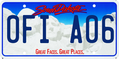 SD license plate 0FIA06