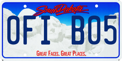 SD license plate 0FIB05