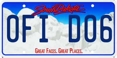 SD license plate 0FID06