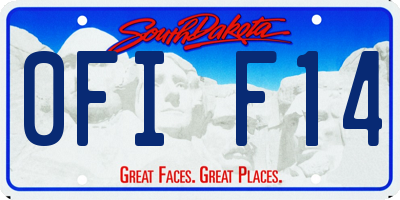 SD license plate 0FIF14