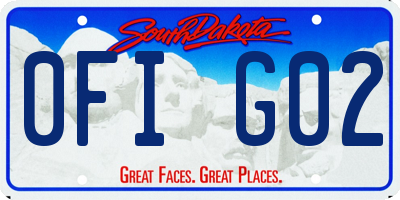 SD license plate 0FIG02