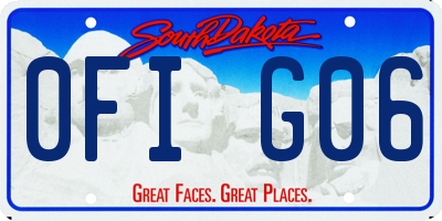 SD license plate 0FIG06