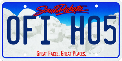 SD license plate 0FIH05