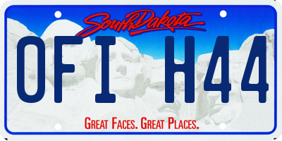 SD license plate 0FIH44