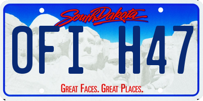 SD license plate 0FIH47