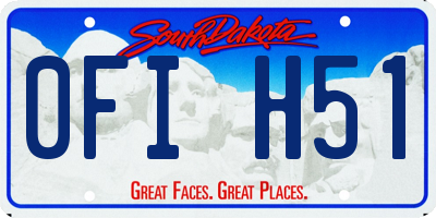 SD license plate 0FIH51