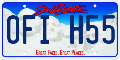 SD license plate 0FIH55