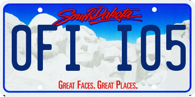 SD license plate 0FII05