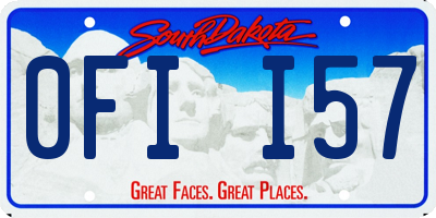 SD license plate 0FII57