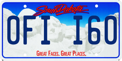 SD license plate 0FII60