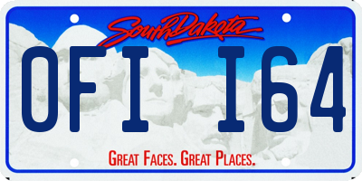 SD license plate 0FII64