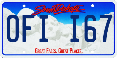 SD license plate 0FII67