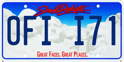 SD license plate 0FII71