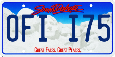 SD license plate 0FII75