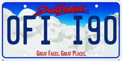 SD license plate 0FII90