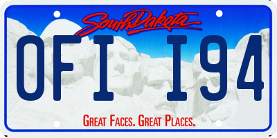 SD license plate 0FII94