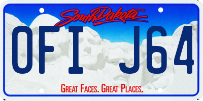 SD license plate 0FIJ64
