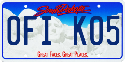SD license plate 0FIK05