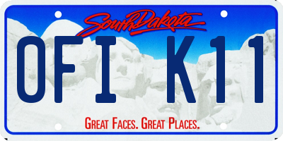 SD license plate 0FIK11