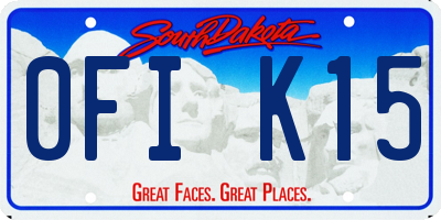 SD license plate 0FIK15