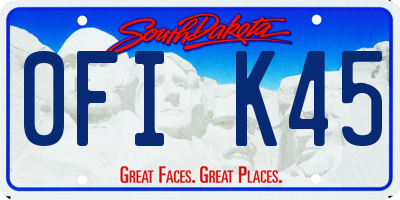 SD license plate 0FIK45