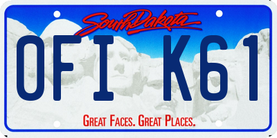 SD license plate 0FIK61