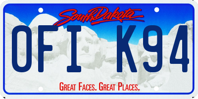 SD license plate 0FIK94