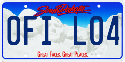SD license plate 0FIL04