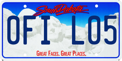 SD license plate 0FIL05
