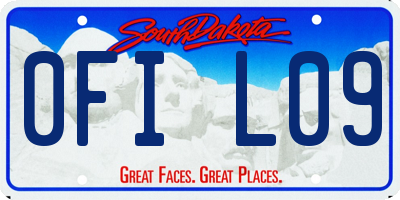 SD license plate 0FIL09