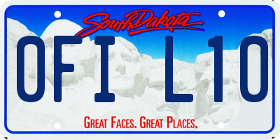 SD license plate 0FIL10