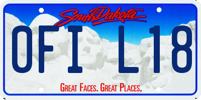 SD license plate 0FIL18