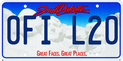 SD license plate 0FIL20