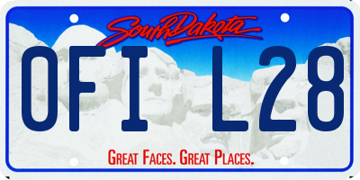 SD license plate 0FIL28