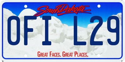 SD license plate 0FIL29