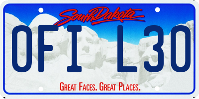 SD license plate 0FIL30