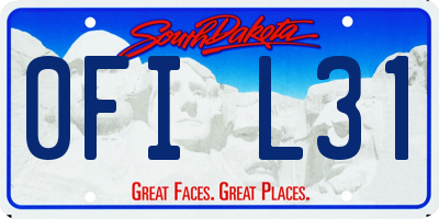 SD license plate 0FIL31
