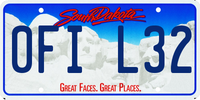 SD license plate 0FIL32