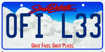 SD license plate 0FIL33