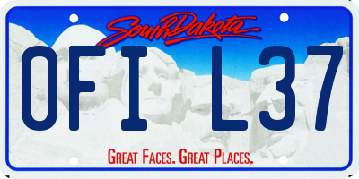 SD license plate 0FIL37