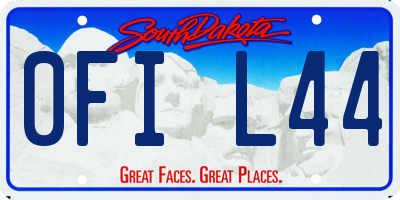 SD license plate 0FIL44