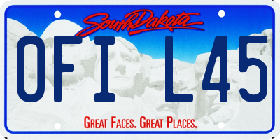 SD license plate 0FIL45