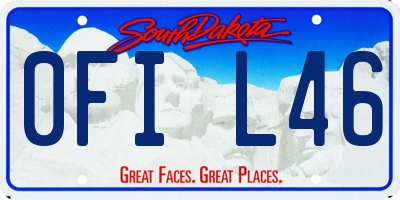 SD license plate 0FIL46