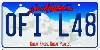 SD license plate 0FIL48