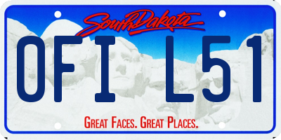SD license plate 0FIL51