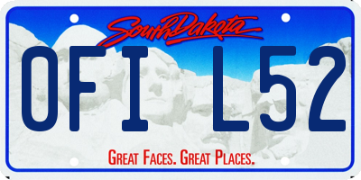 SD license plate 0FIL52